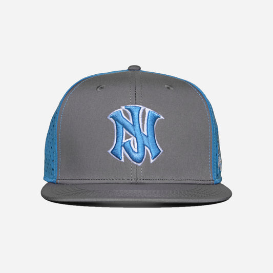 NJ™ State Series Snapback Hat – Gray & Sky Blue (2024 Limited Edition)
