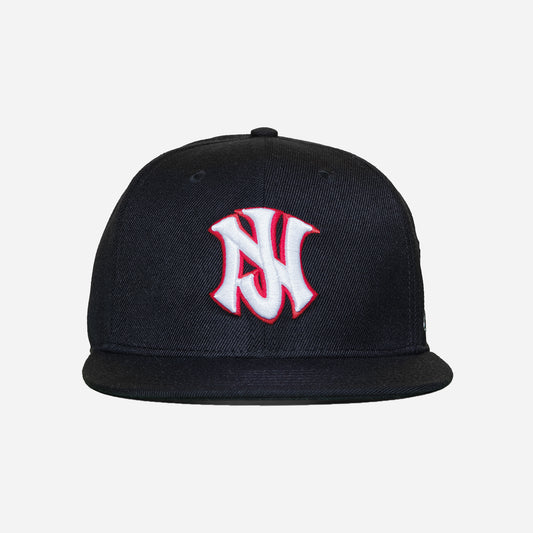 NJ™ State Series Snapback Hat – Black, White & Red (2024 Edition)