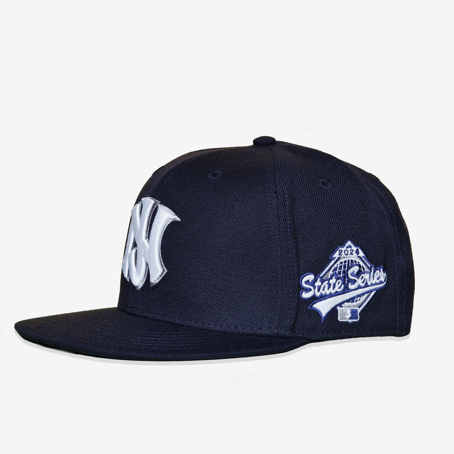 NJ™ State Series Snapback Hat – Navy & White (2024 Edition)