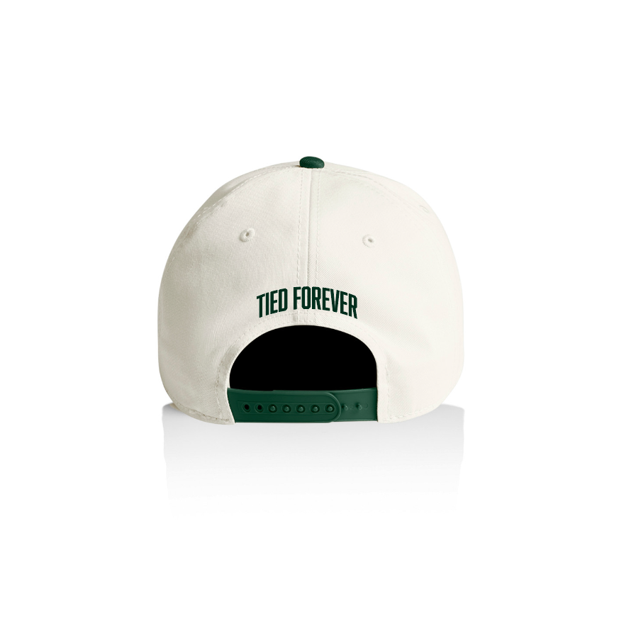 Family Ties Two-Tone Snapback Hat – Natural/Green
