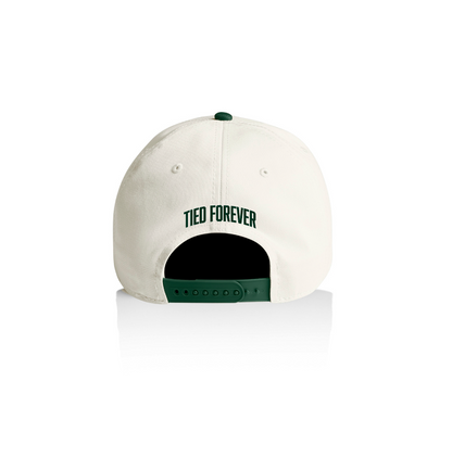 Family Ties Two-Tone Snapback Hat – Natural/Green