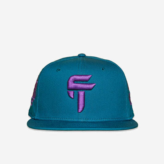 Family Ties™ FT™ Logo Snapback – Teal & Purple (Ilyas Hassan Edition)