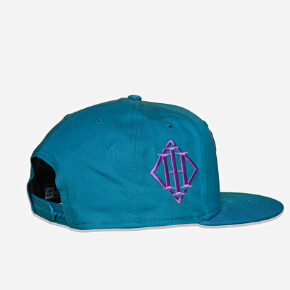 Family Ties™ FT™ Logo Snapback – Teal & Purple (Ilyas Hassan Edition)